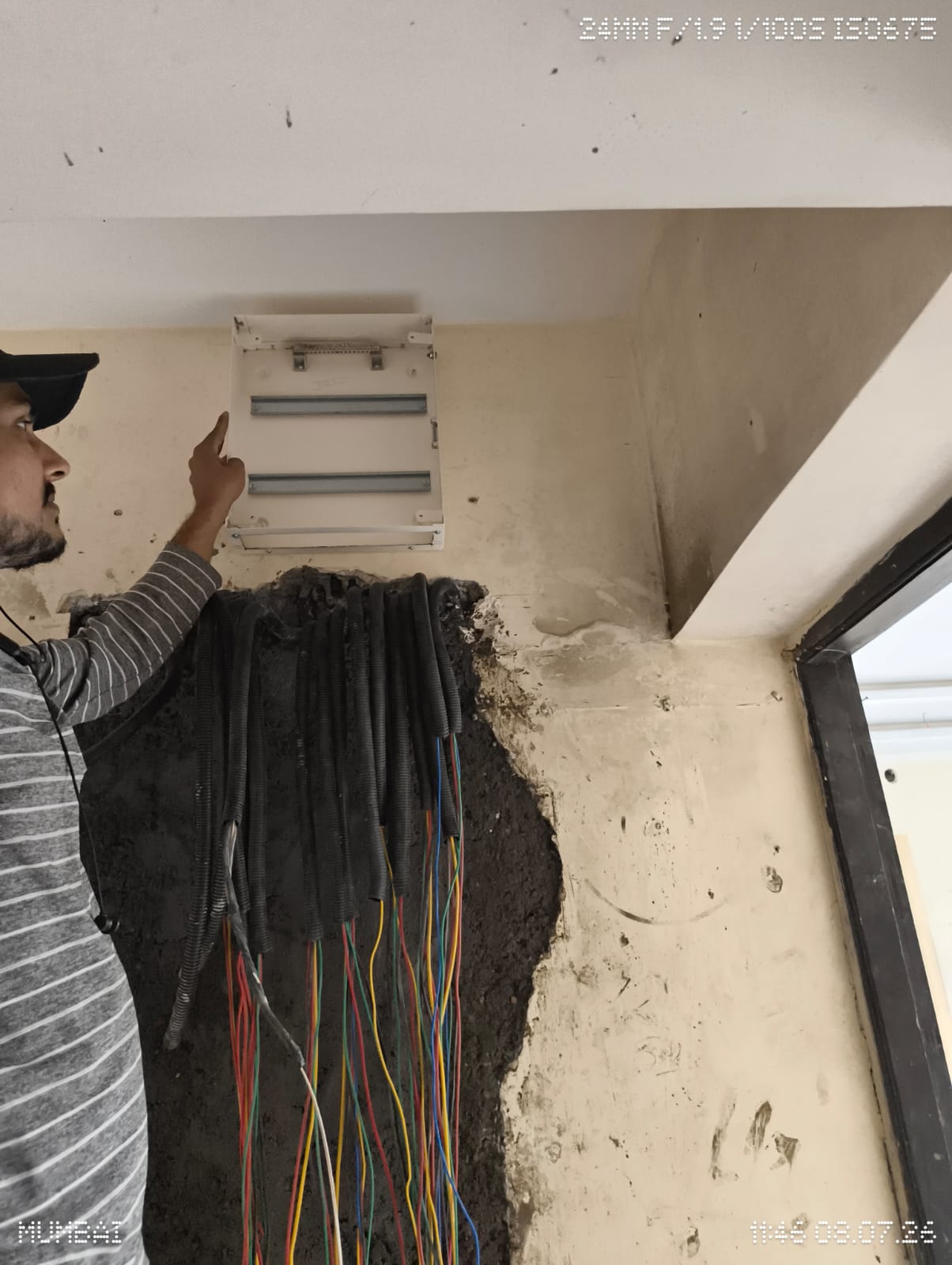 Ceiling conduit work