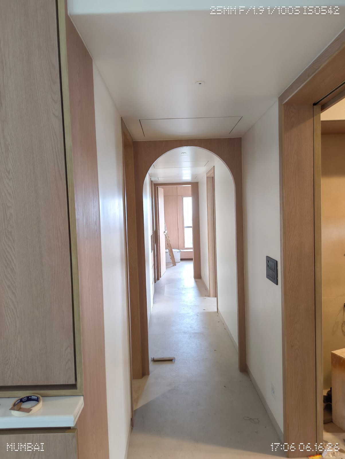 Hallway electrical finish