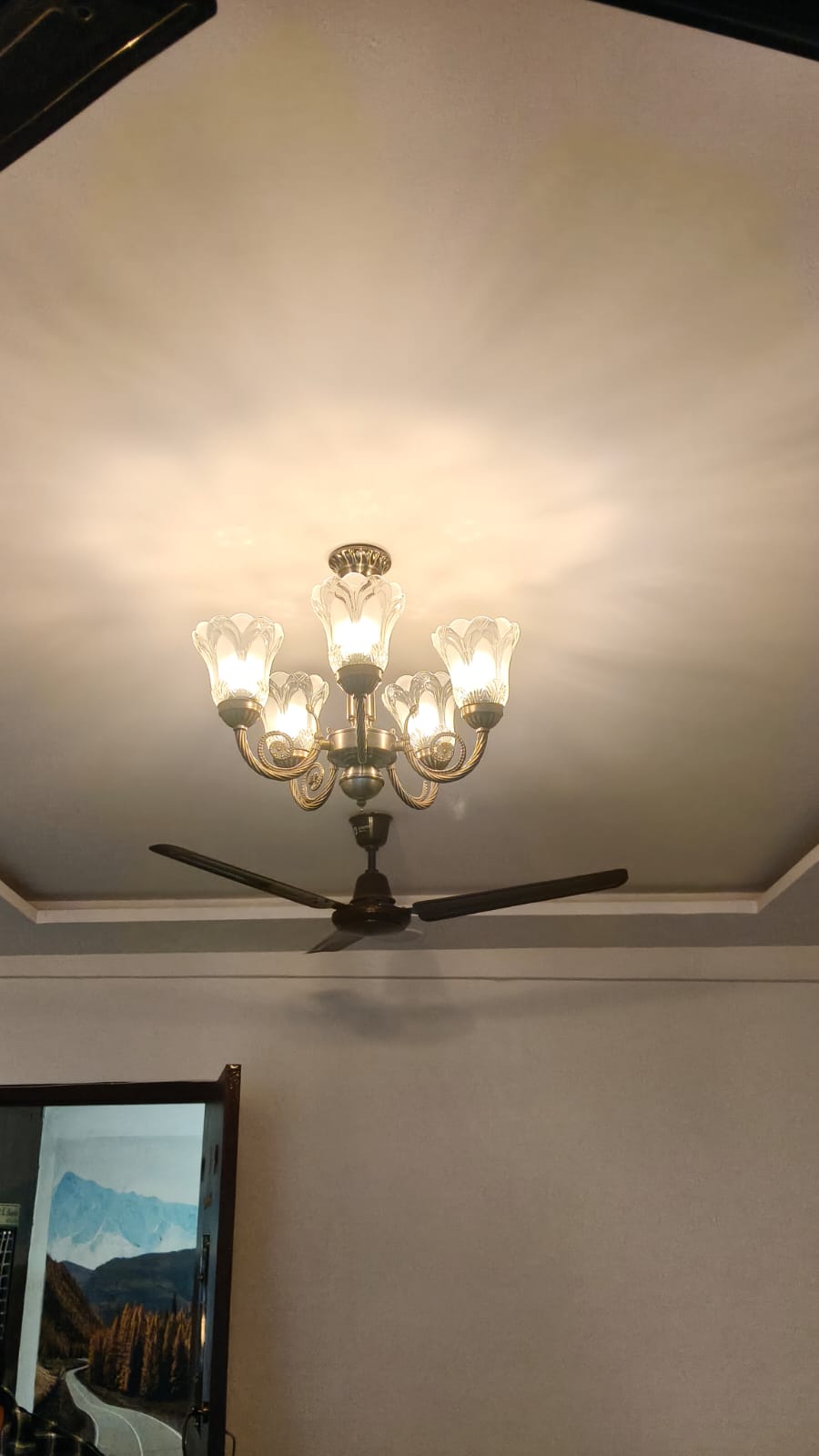Ceiling light installation